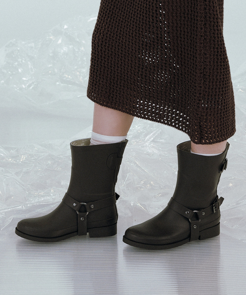 HARNESS WELLINGTON BOOTS MIDDLE / 2 Color