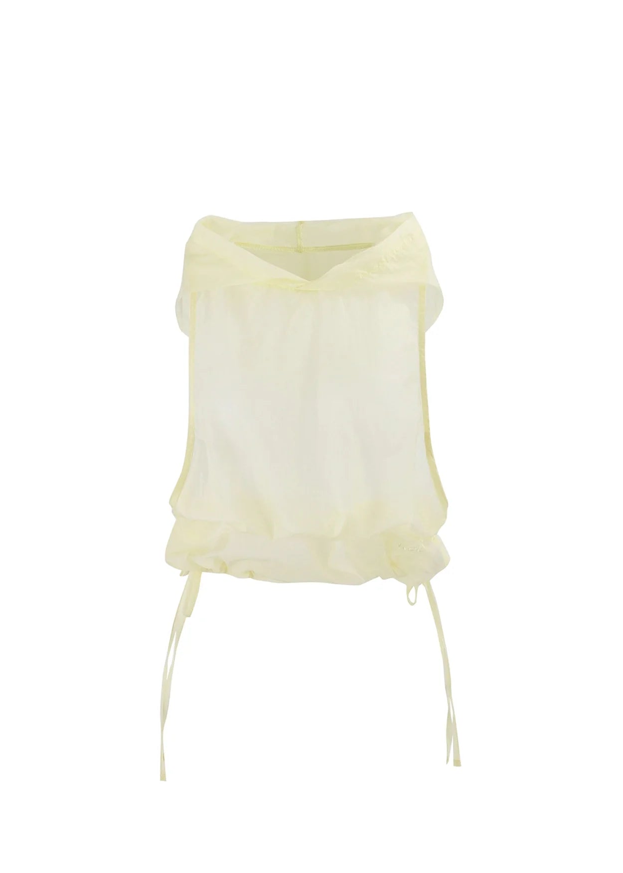 Sheer glow summer Hoodie Lemon