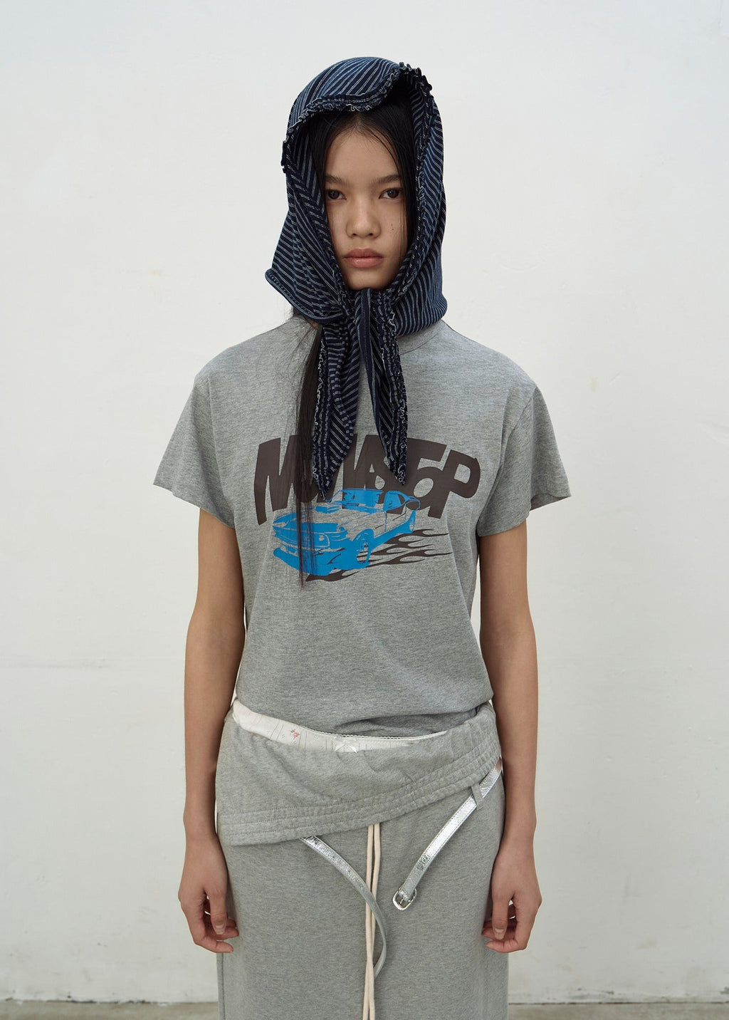 NONSTOP PRINT T-SHIRTS (MELANGE GREY)