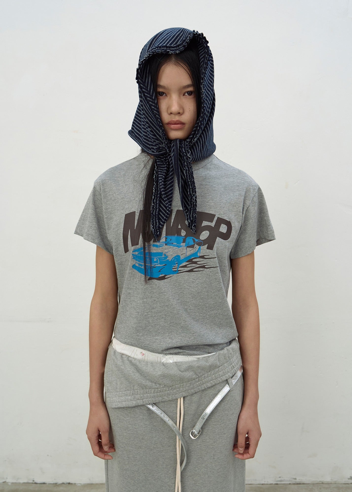 NONSTOP PRINT T-SHIRTS (MELANGE GREY)