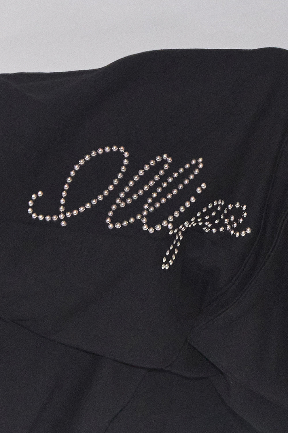 Studded cargo sweat pants Black