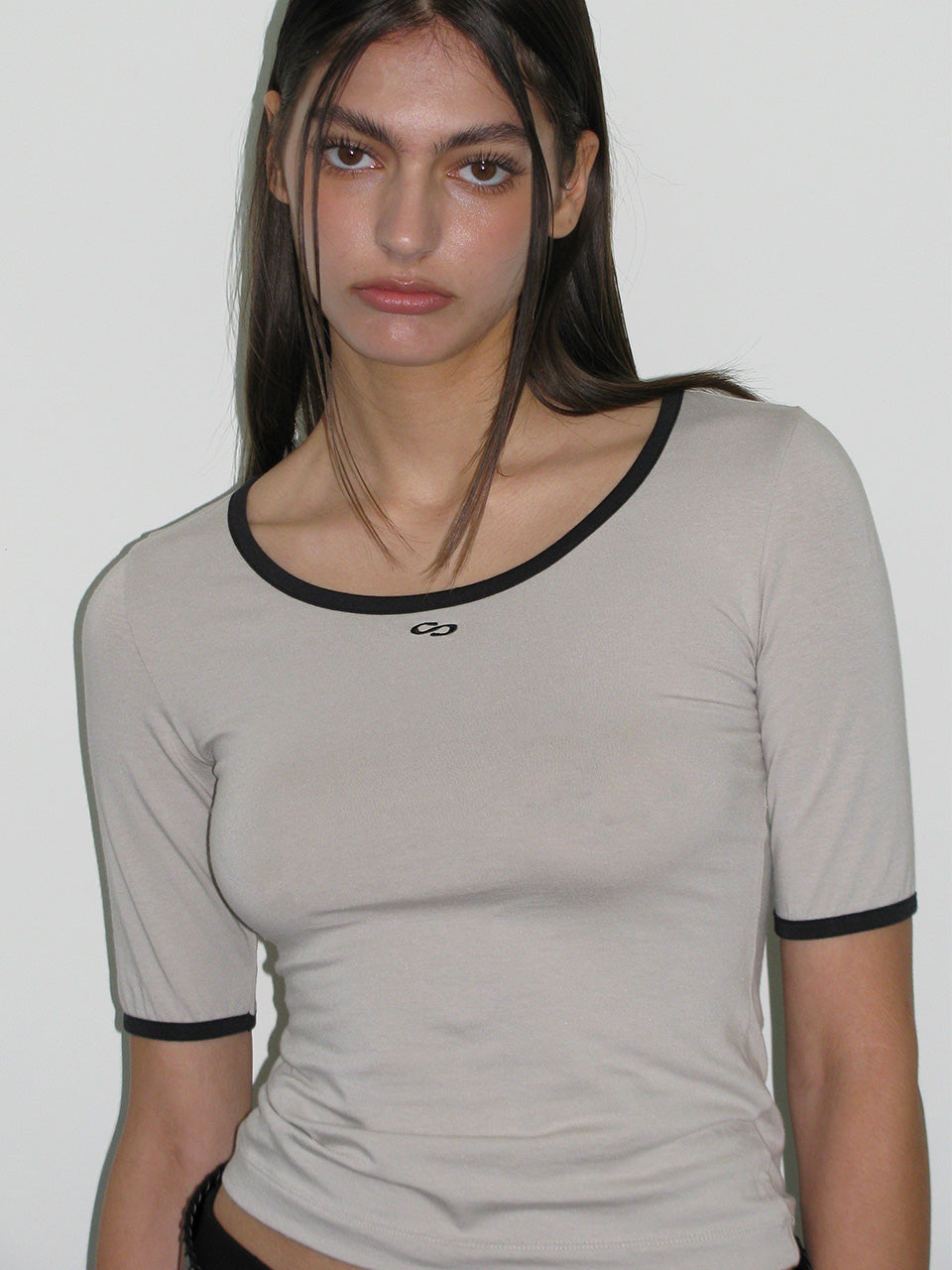 Symbol Ringer T-Shirt Beige