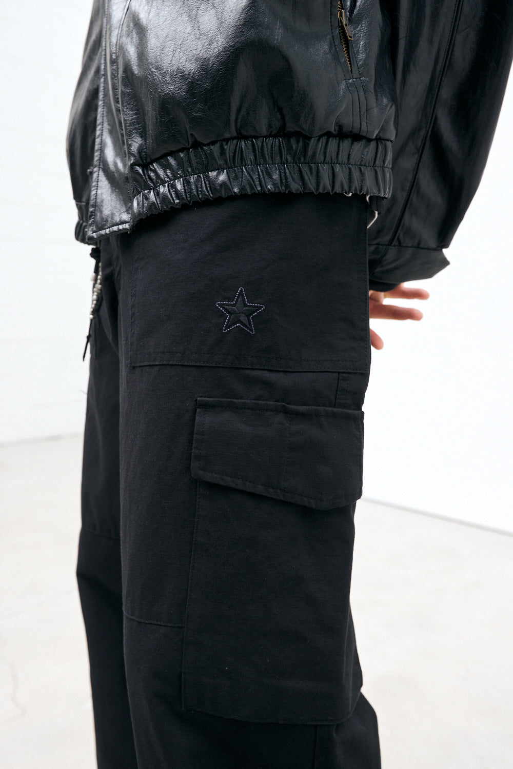 VTG Star Fatigue Pants Washed Black (Restock)