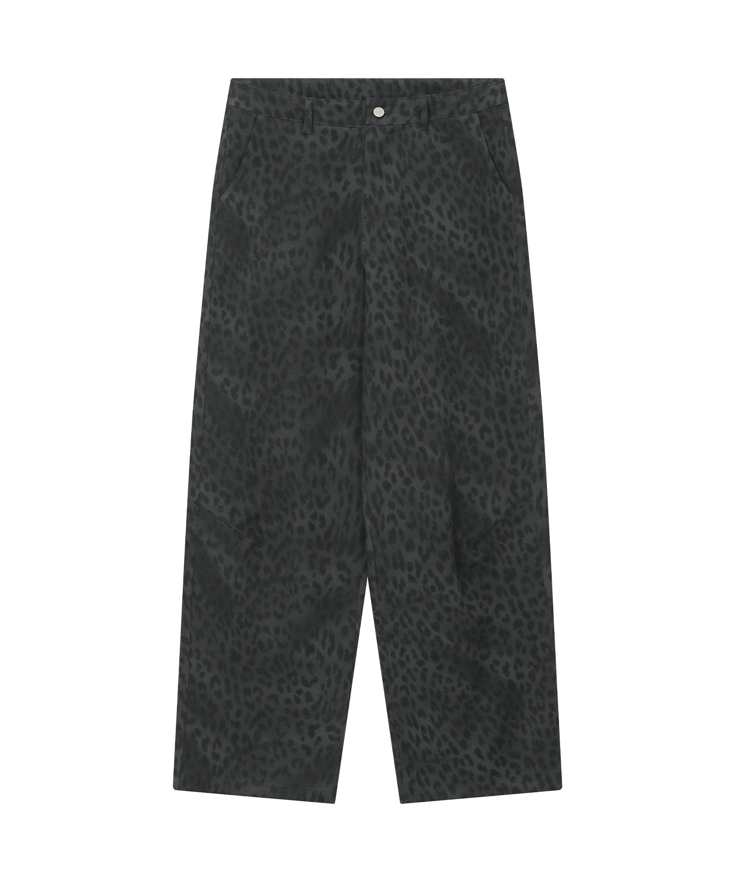 Leopard symbol pants. Charcoal