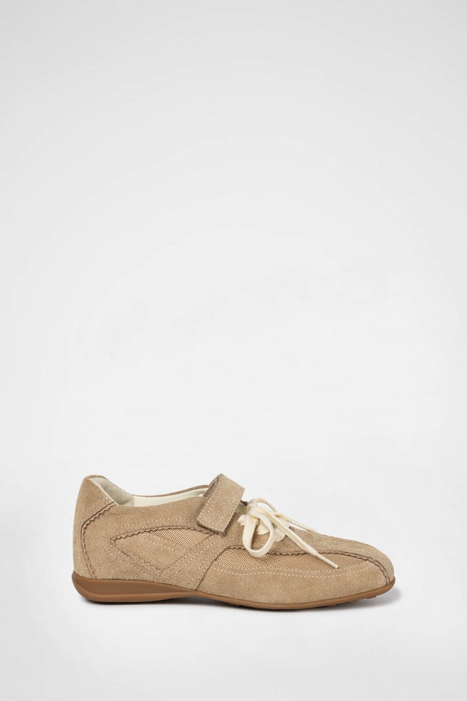 PINKING MARY JANE SNEAKERS / BEIGE