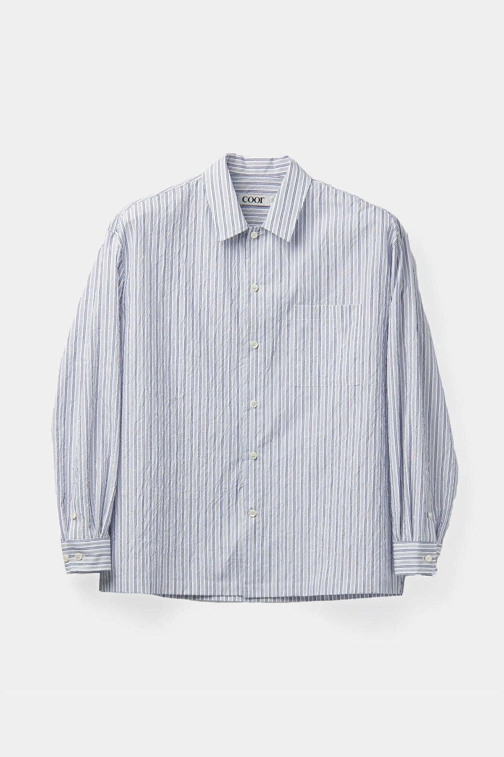Textured Striped Lounge Shirt / 2 Color