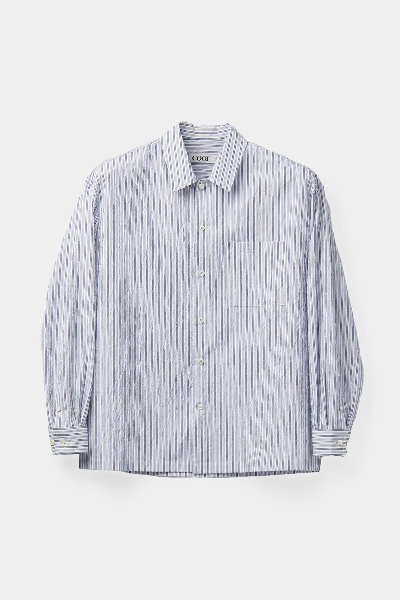 Textured Striped Lounge Shirt / 2 Color