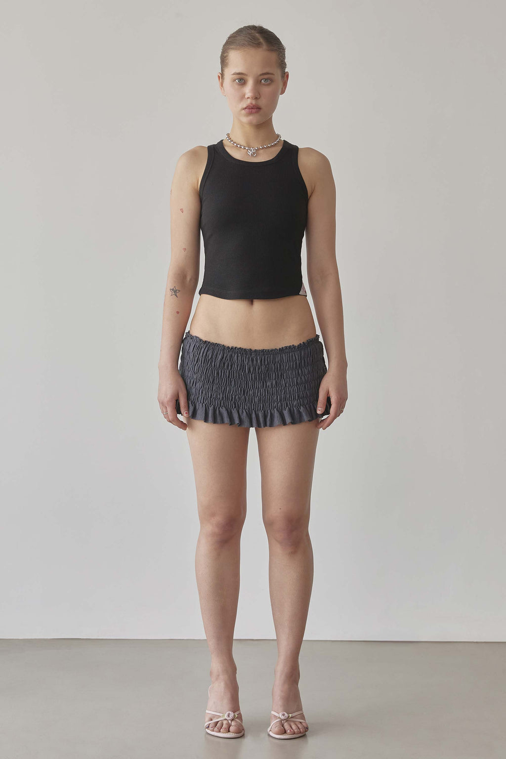 The Day Dreamers Rib Tank Top Black