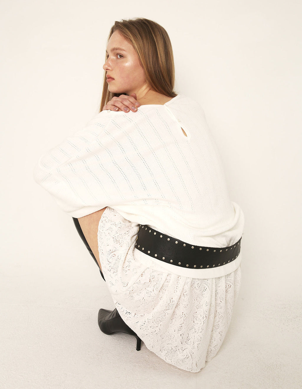 MULTI STUDDED BELT / 3 COLOR