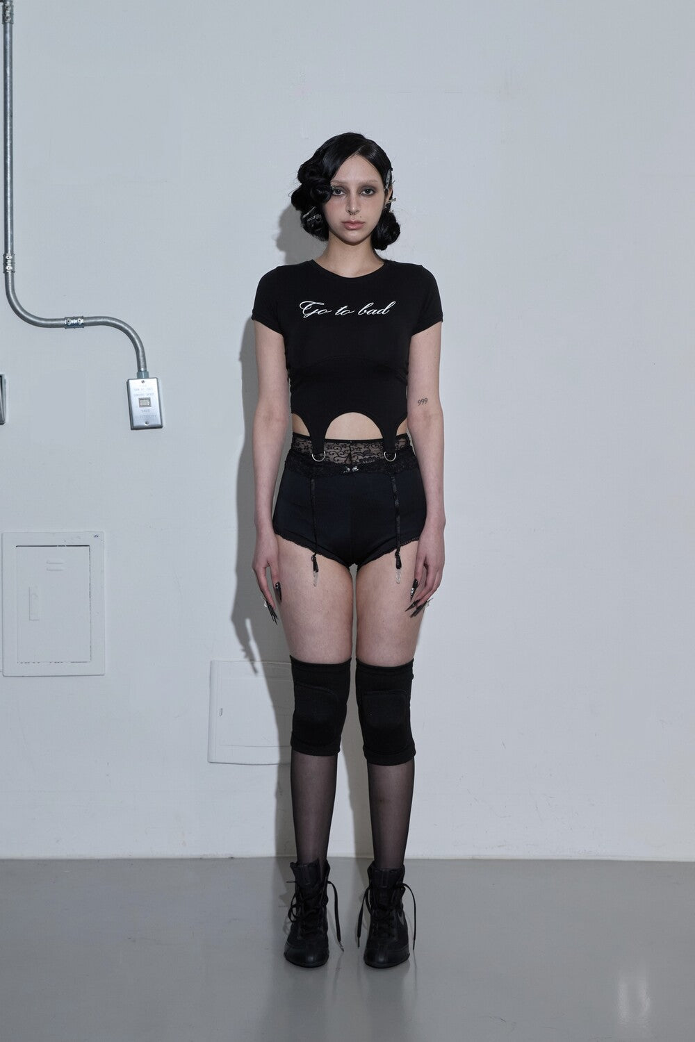 LETTERING CORSET T-SHIRT