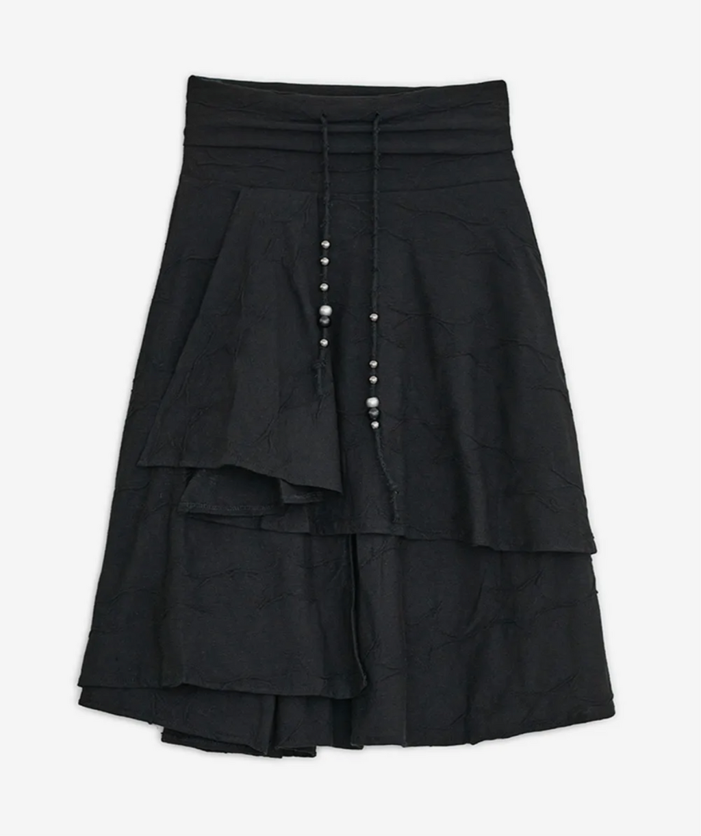 Star flared midi skirt