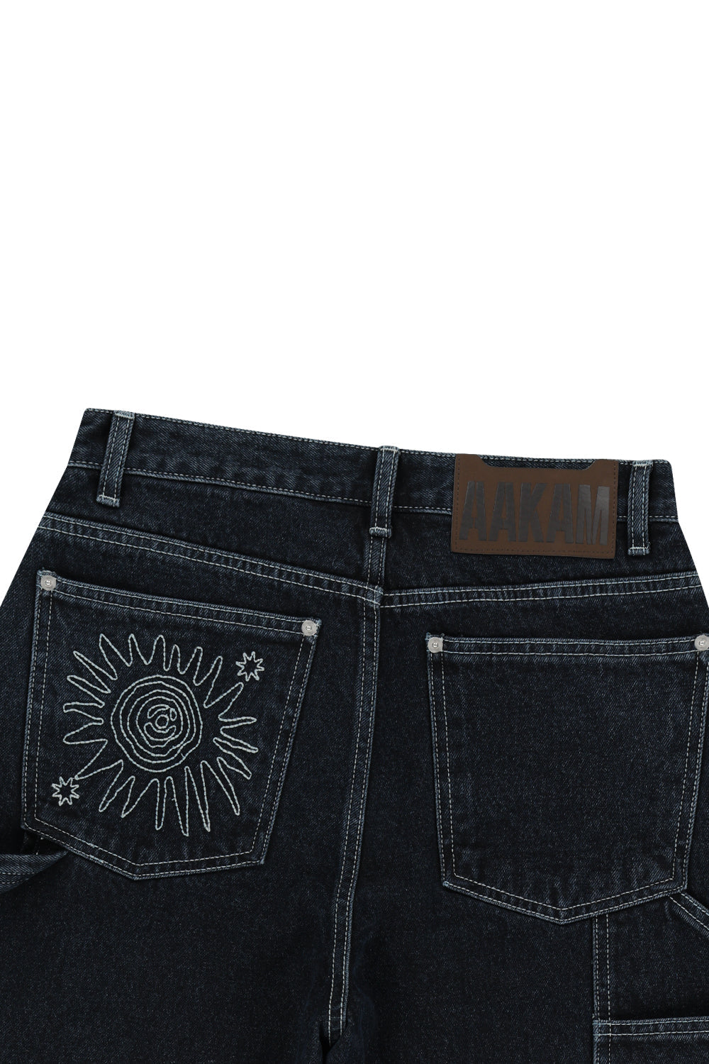 Needlework Carpenter Denim Pants (Blue)