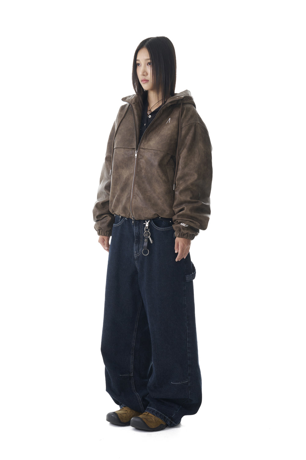 Needlework Carpenter Denim Pants (Blue)