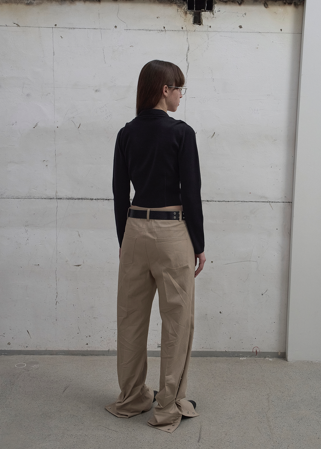 DRAPED NECK KNIT CARDIGAN