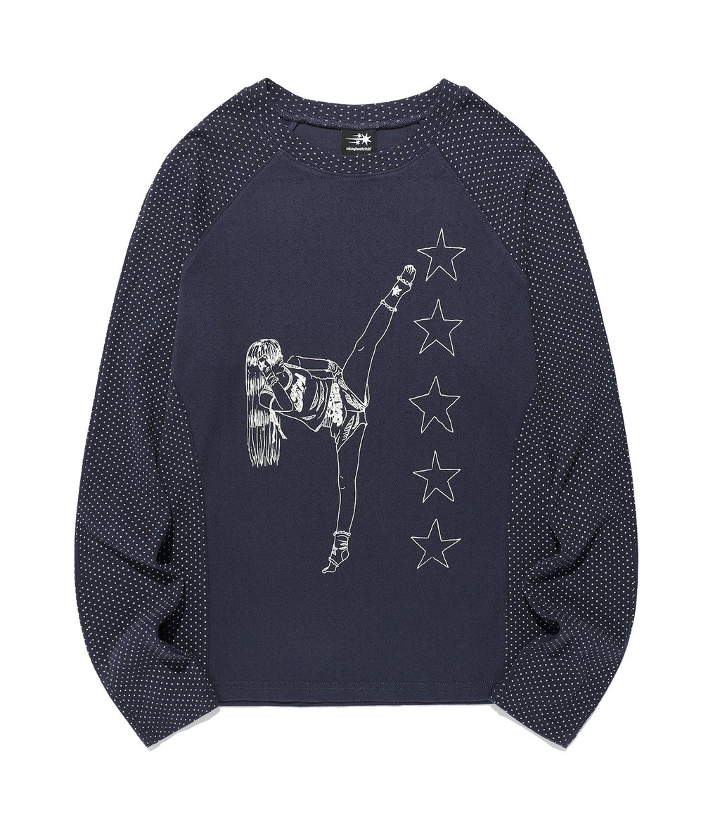 girl gang star slim l/s teenavy