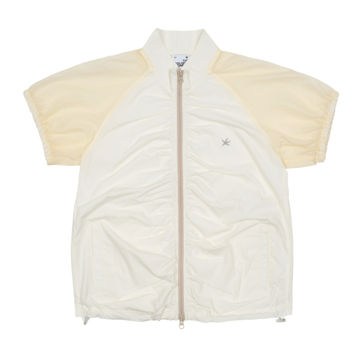 (w) TCM shirring half windstoper (ivory/beige)
