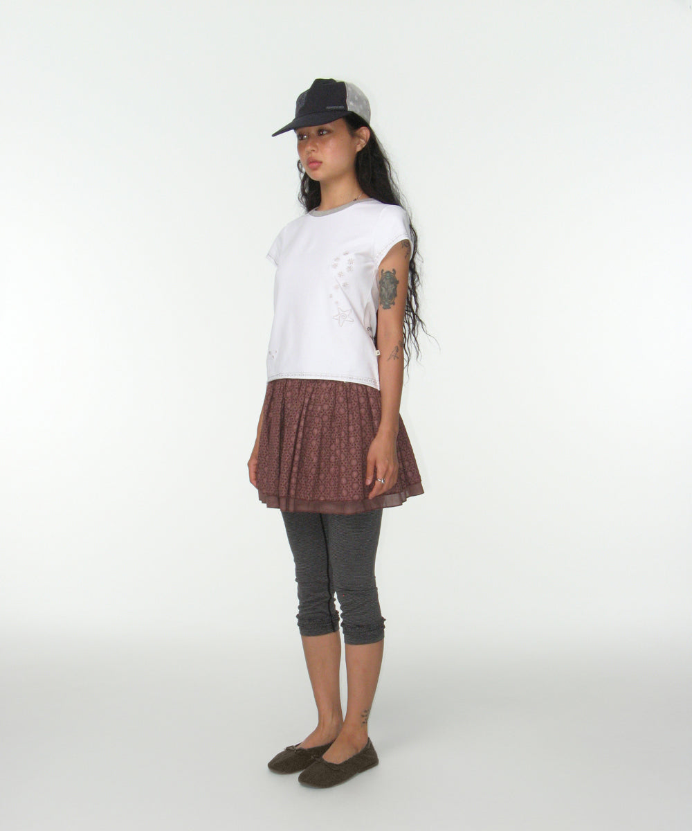 STRIPE ROUGH LEGGINGS DARK GREY