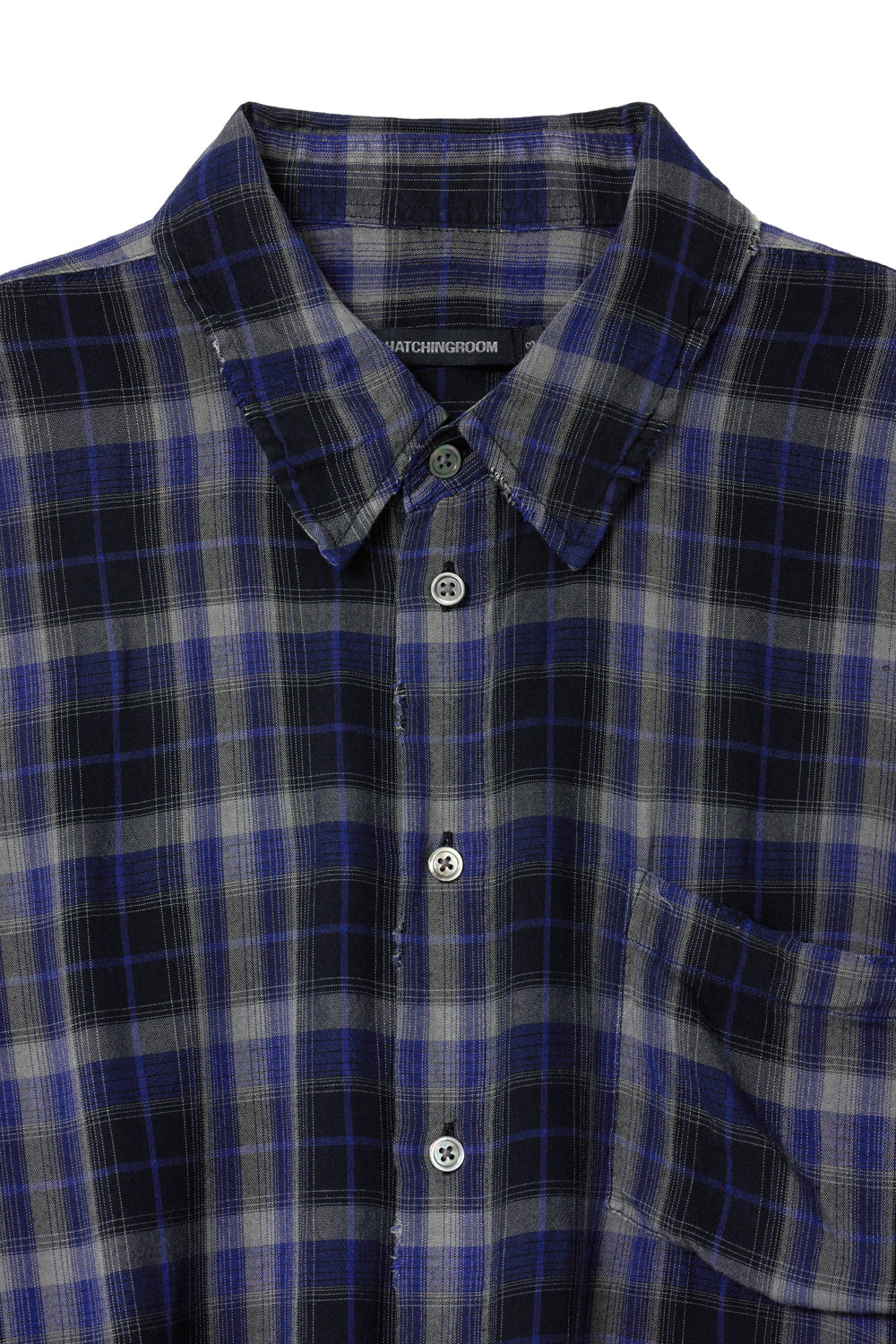Classic Shirt Over Dyed Raw Check / 3 COLOR