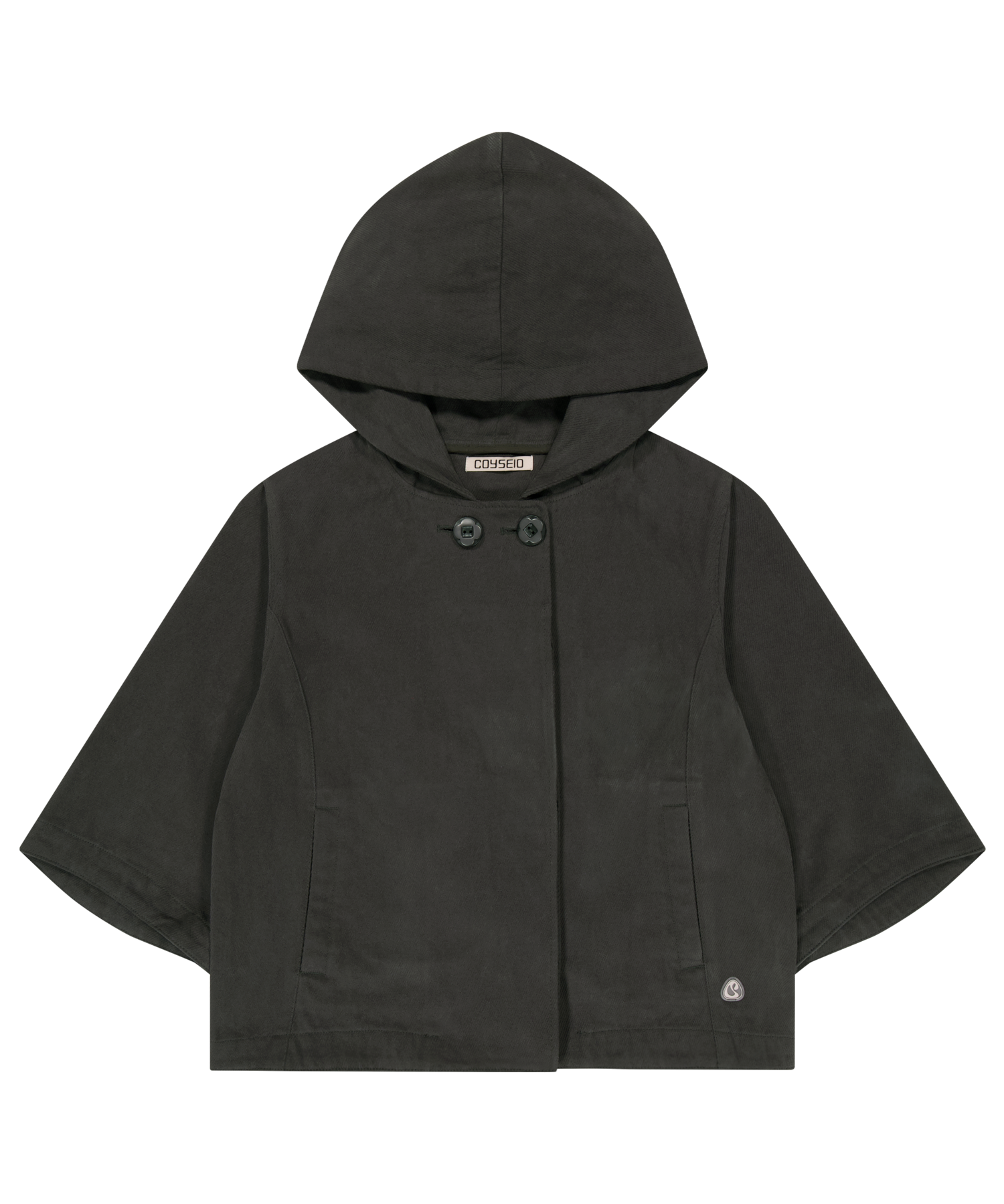 HOODED CAPRI JACKET CHARCOAL