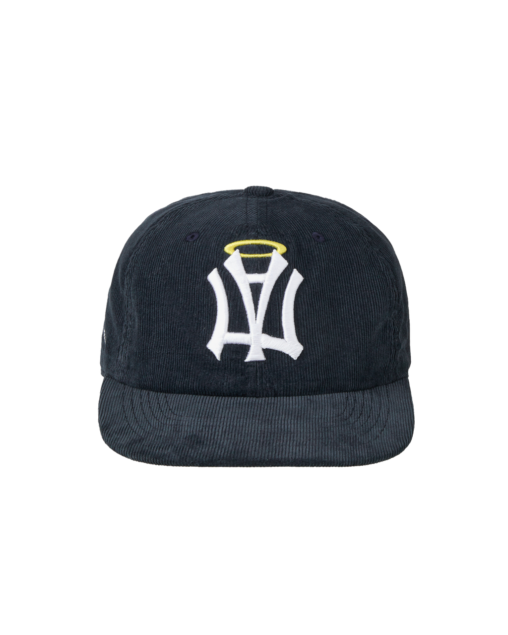 AE SYMBOL CORDUROY ANGEL WING CAP NAVY