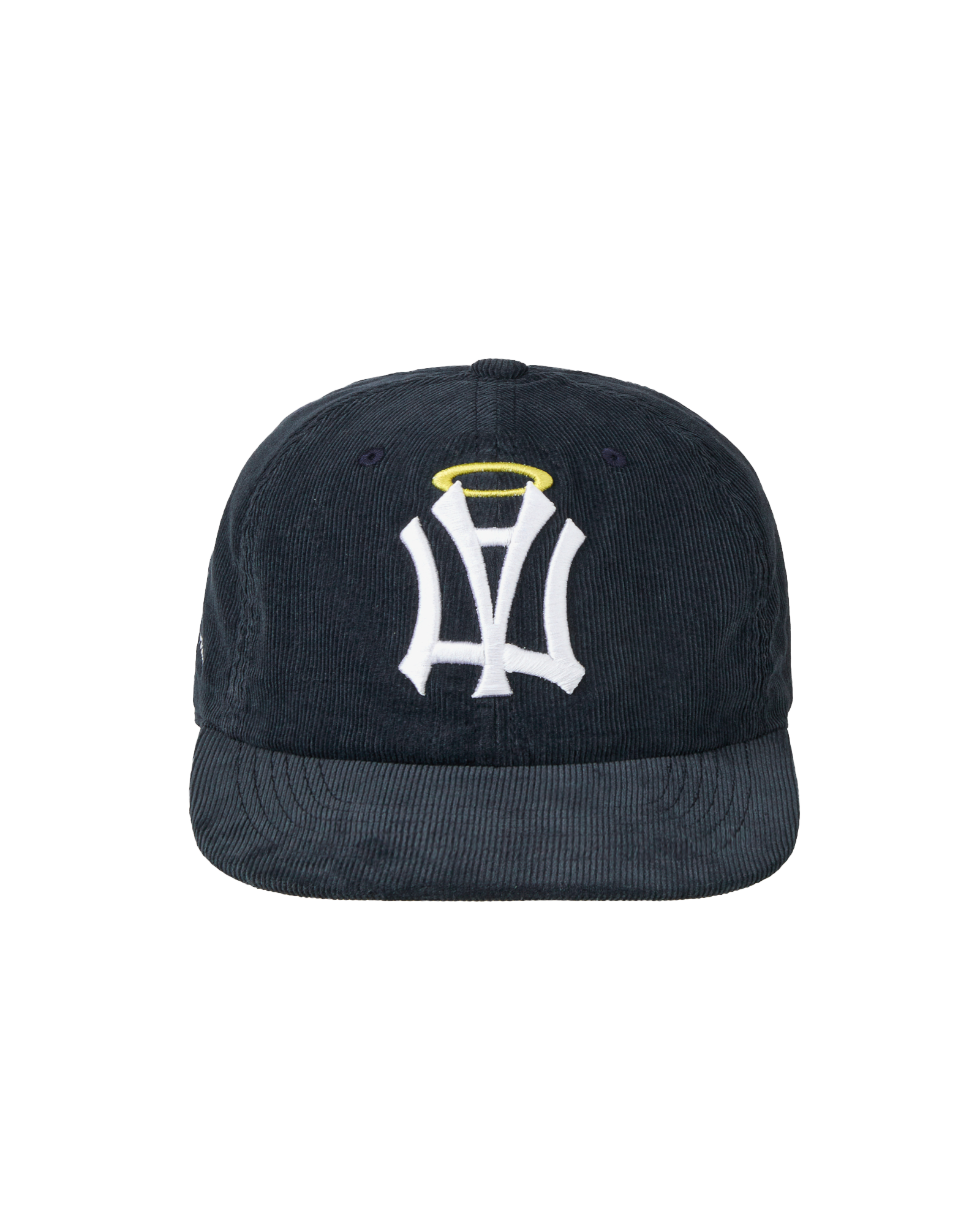 AE SYMBOL CORDUROY ANGEL WING CAP NAVY
