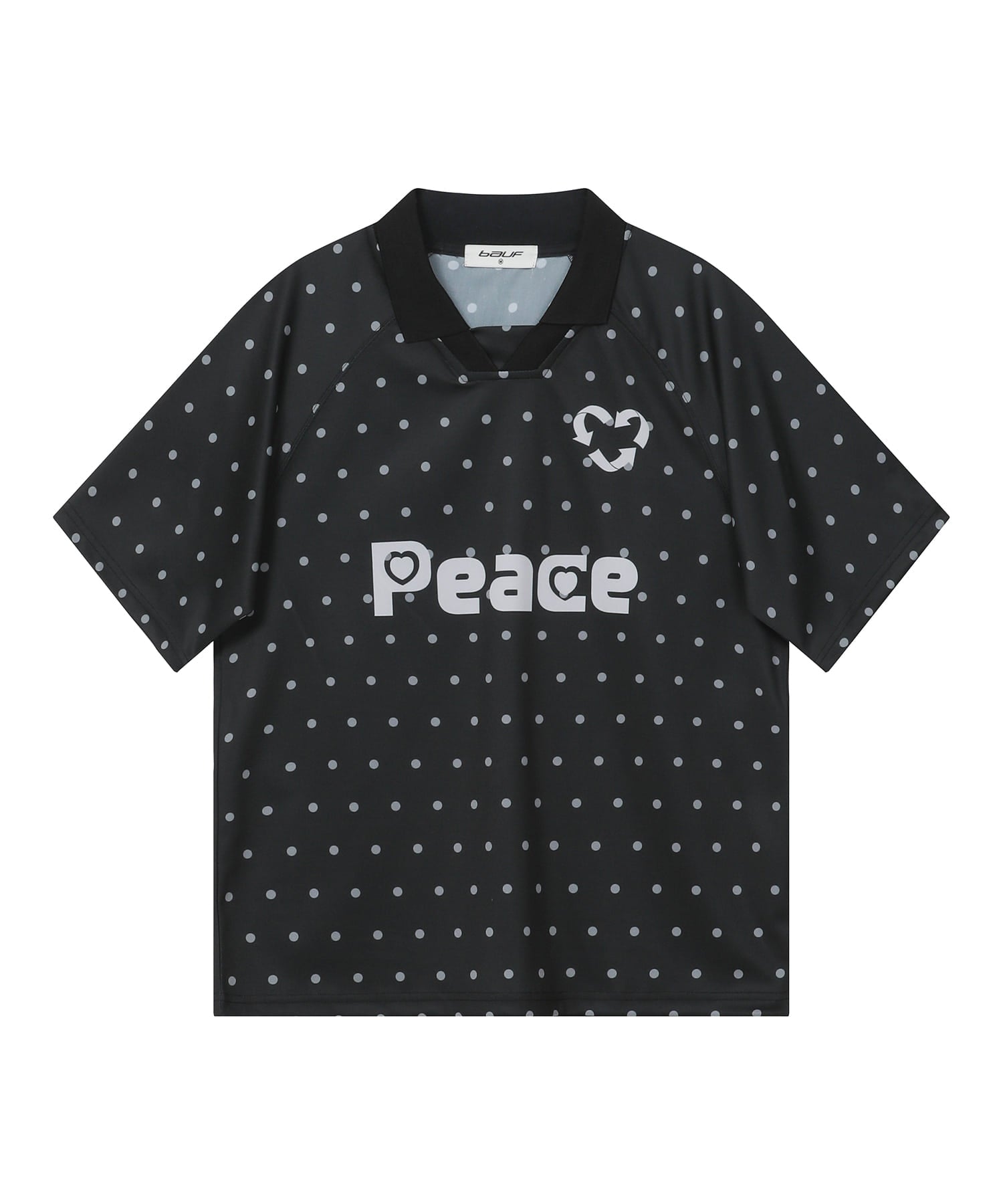 Dot Jersey T-shirt Black