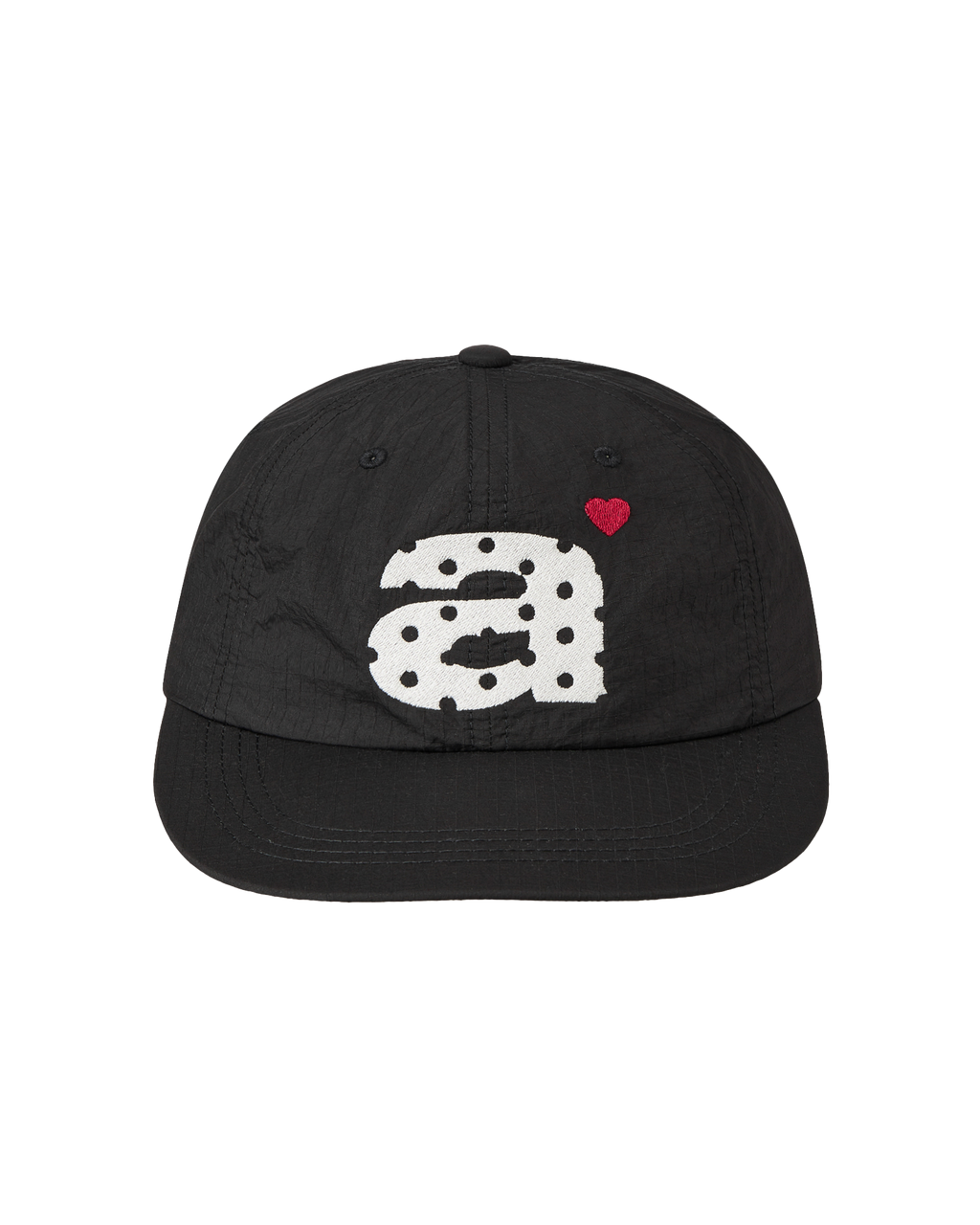 DOT SMALL LETTER NYLON CAP BLACK