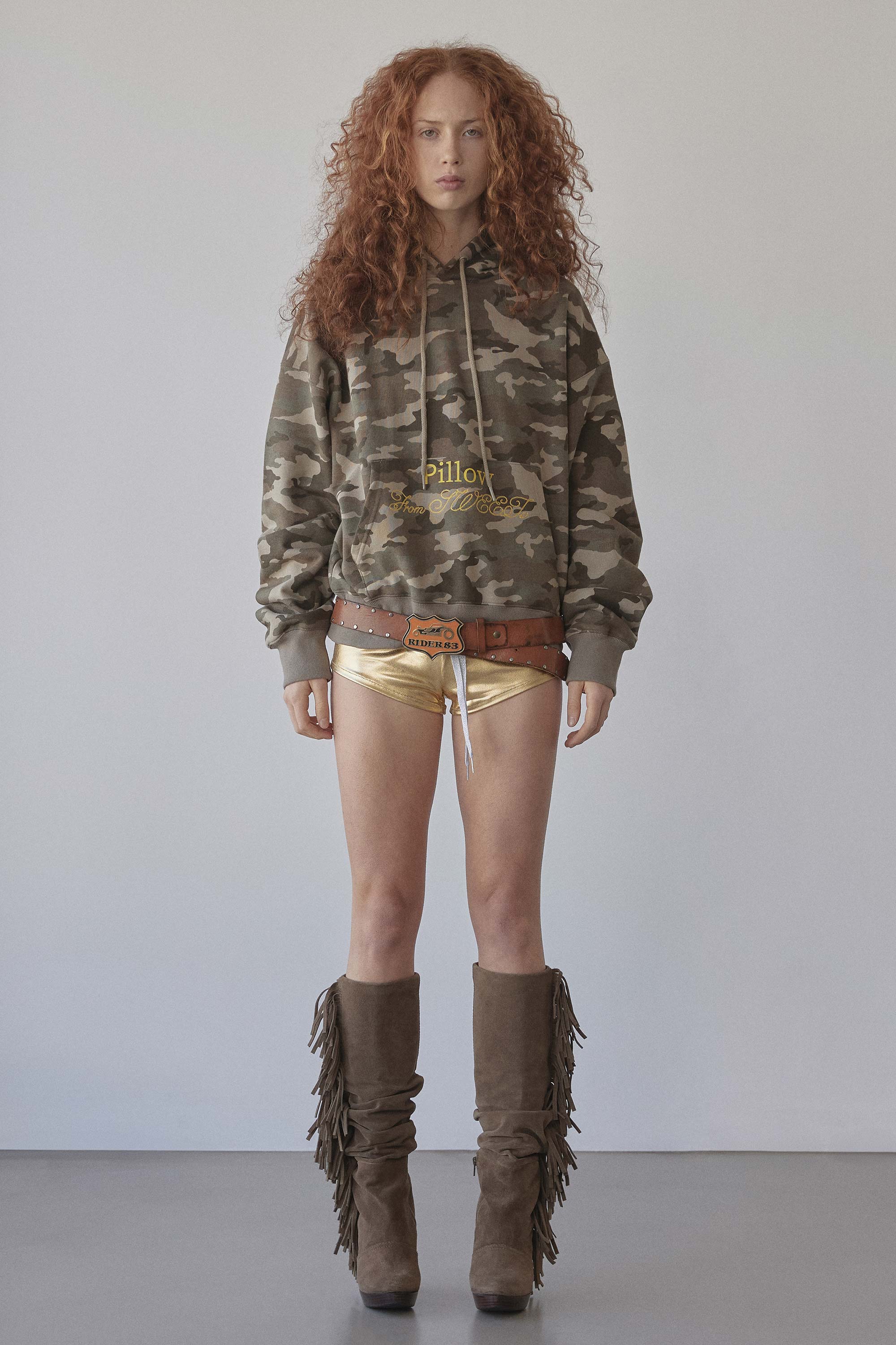 Sweets Belly Camo Hoodie Khaki