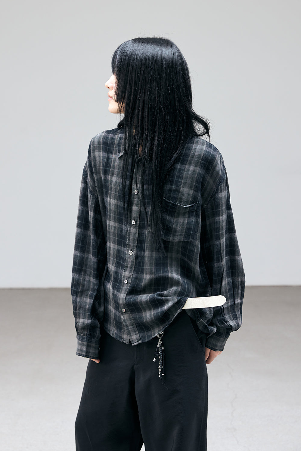 Classic Shirt Over Dyed Raw Check / 3 COLOR