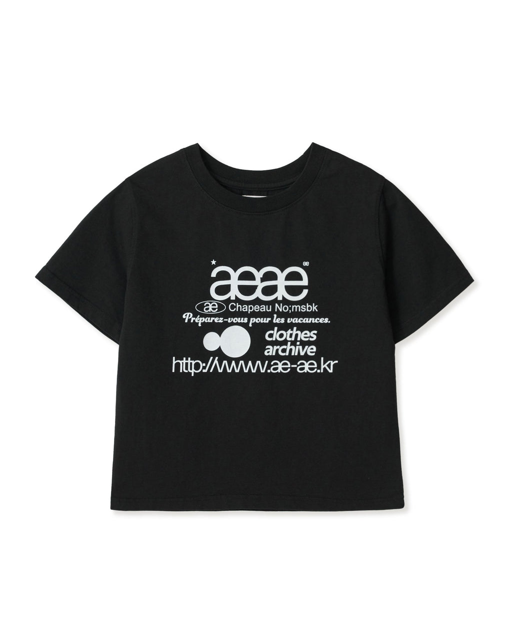 WEB LOGO CROP T-SHIRTS / 5 Color