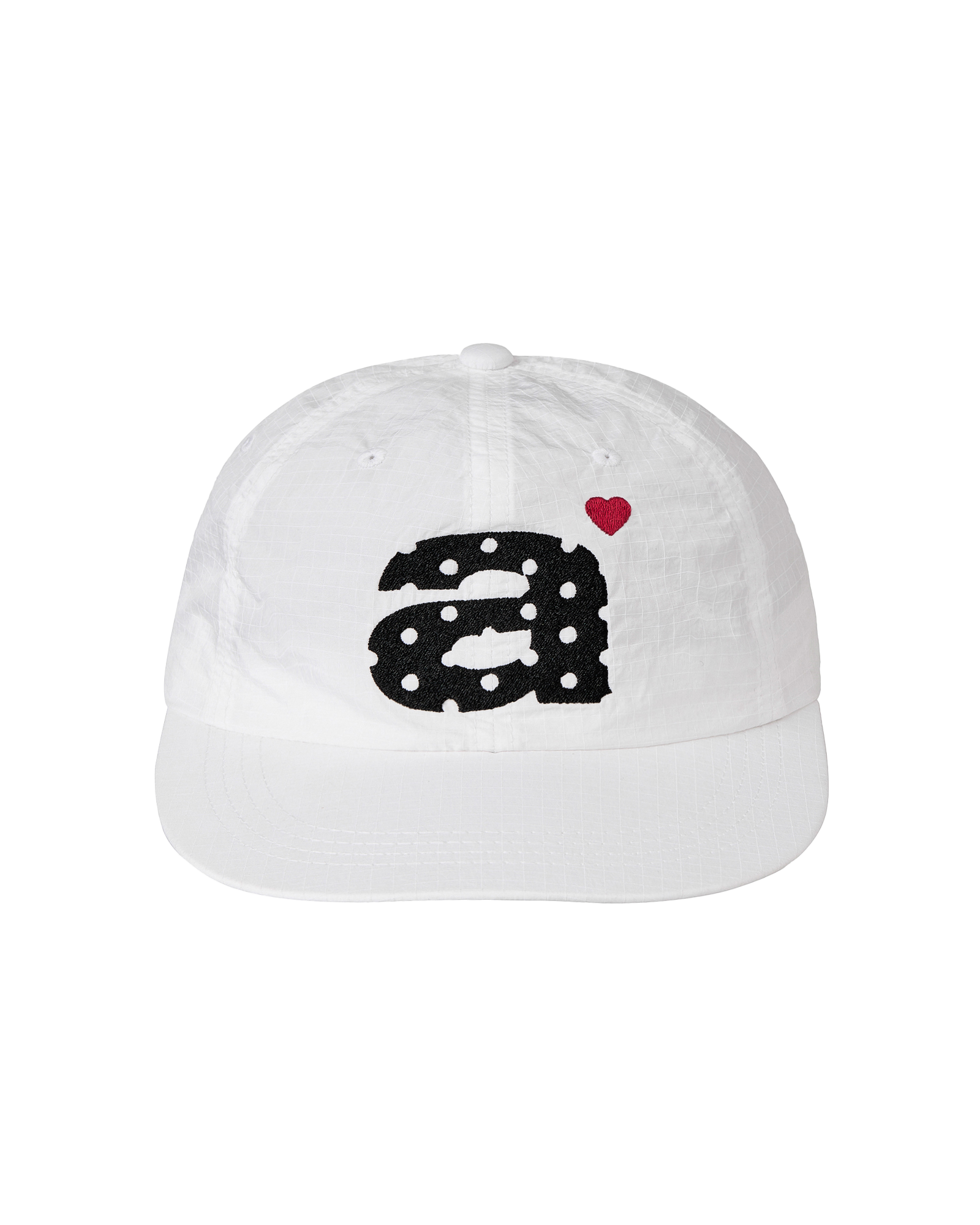 DOT SMALL LETTER NYLON CAP WHITE