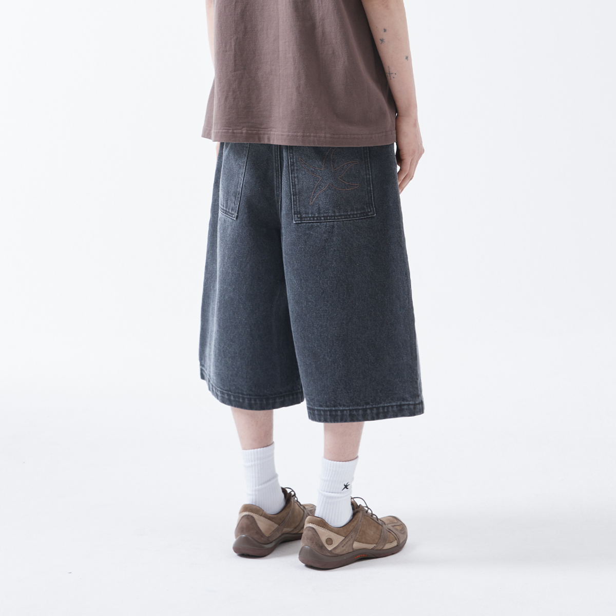 TCM starfish denim half pants (black)