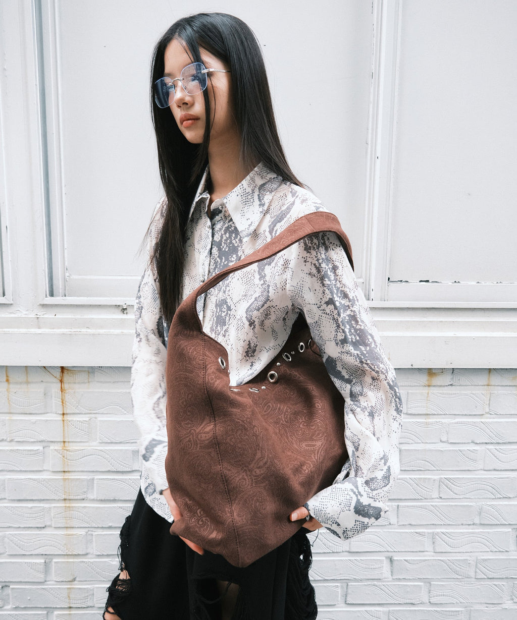 Astra 아스트라_ Pattern Dark Brown