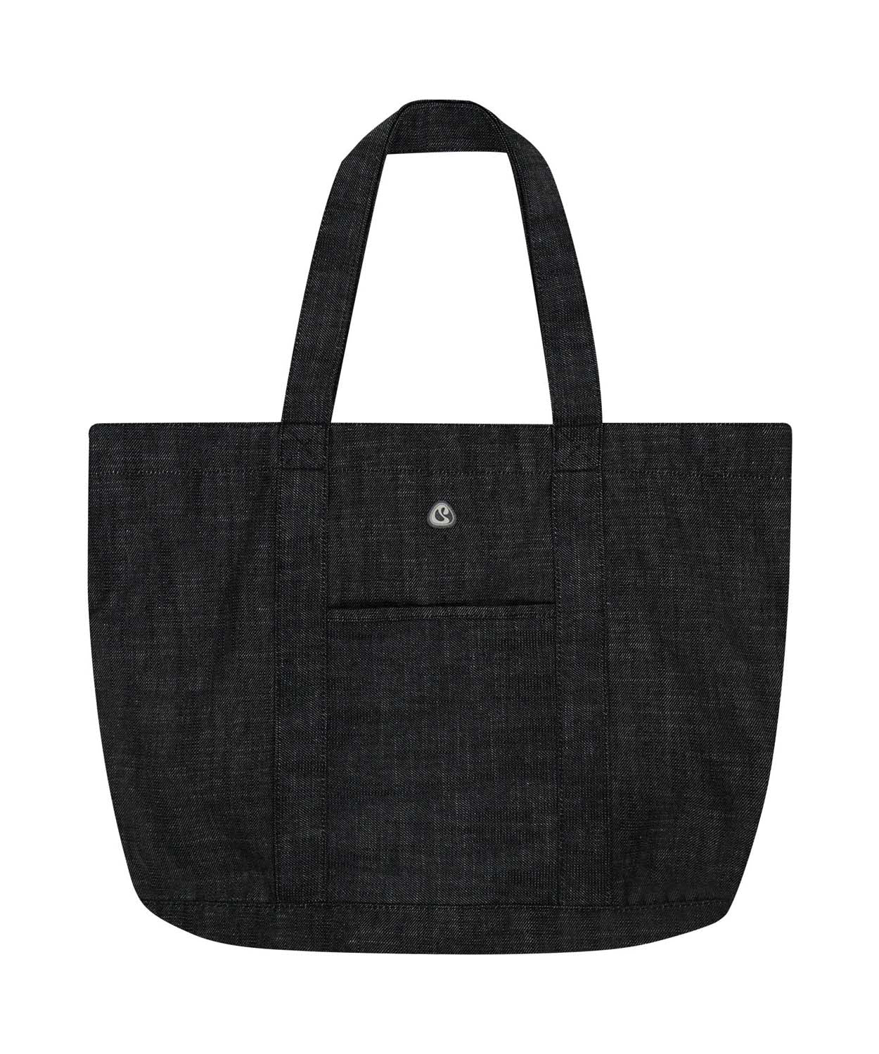 REVERSIBLE CHECK DENIM BAG BLACK