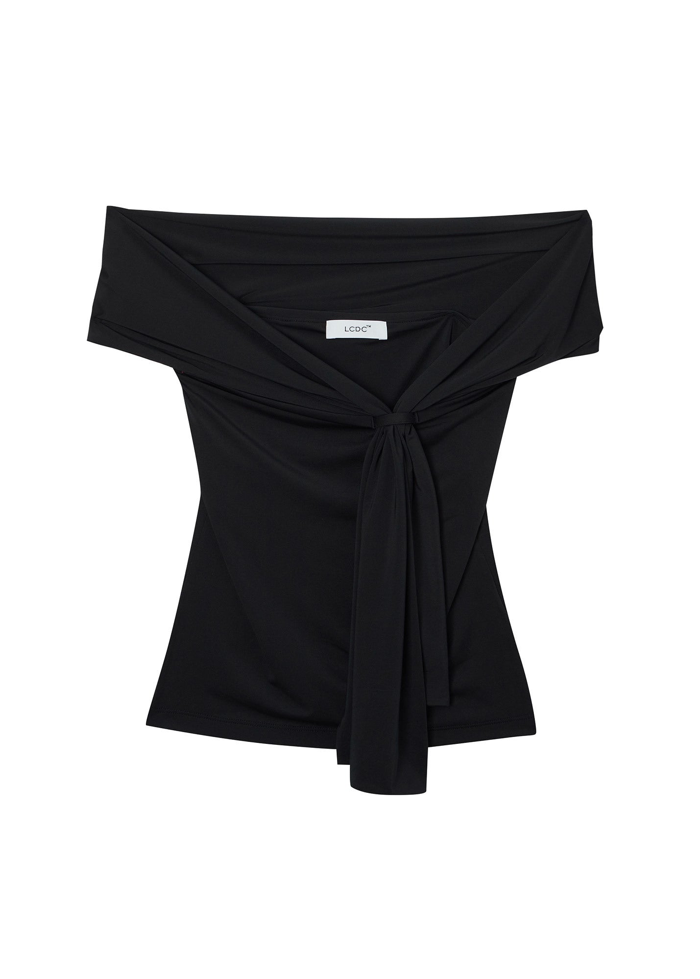 KNOT-DETAIL JERSEY TOP