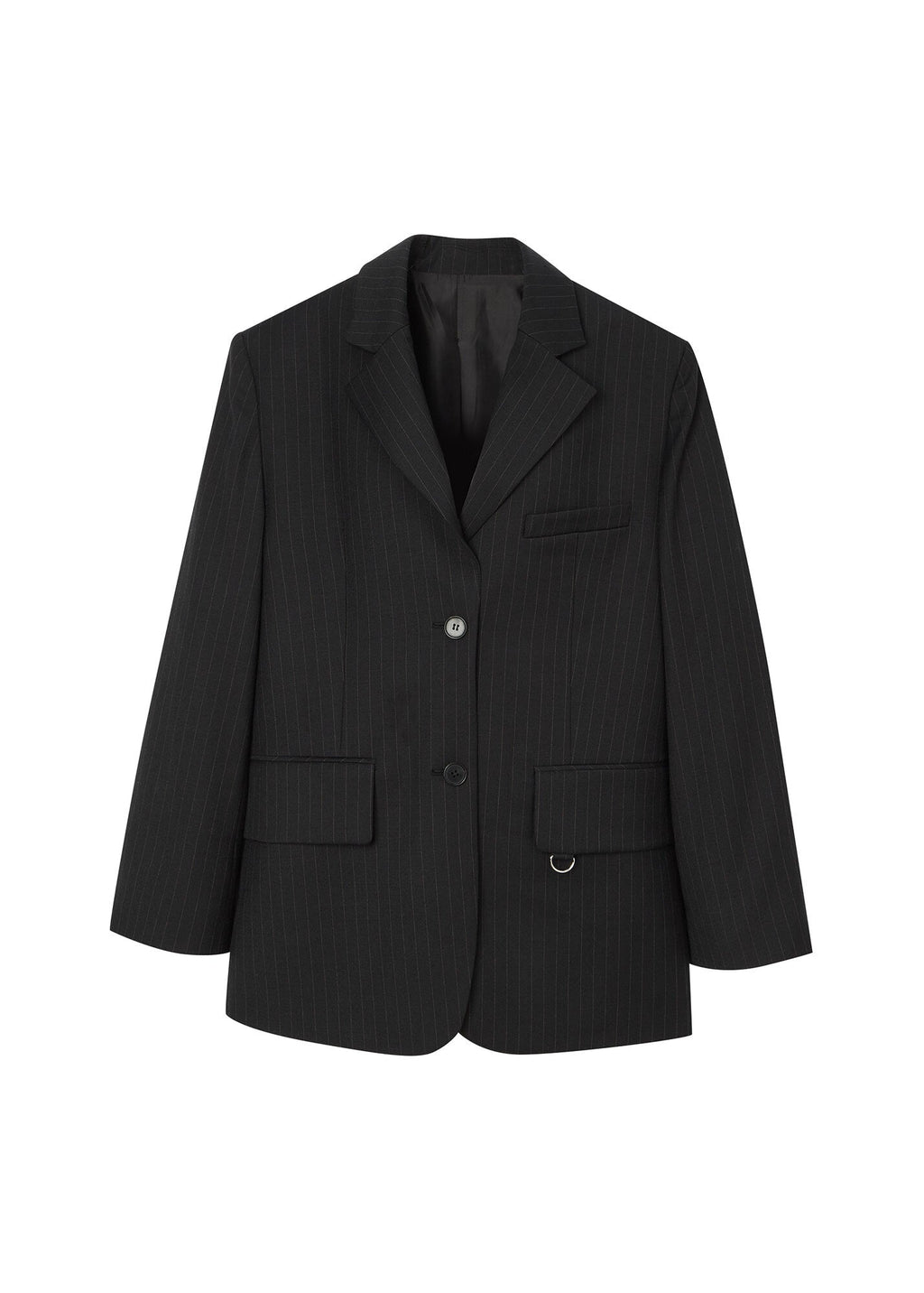 PINSTRIPED OVERSIZED BLAZER / 2 Color