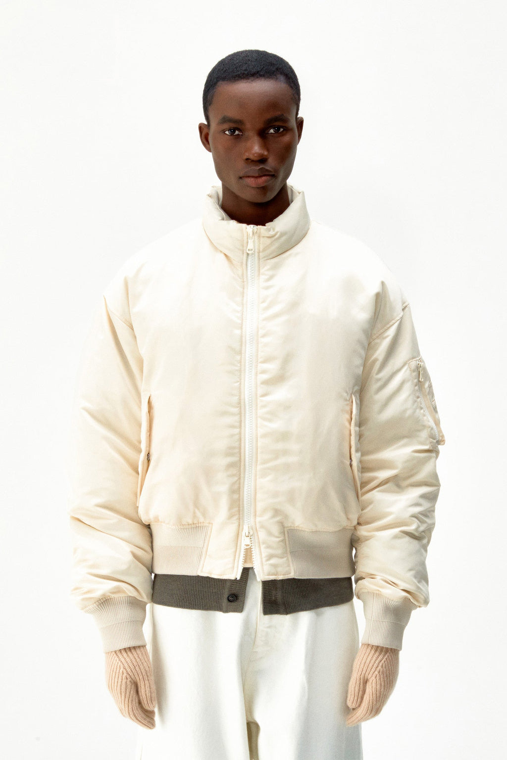 Stand Collar Neck Down Puffer Jacket