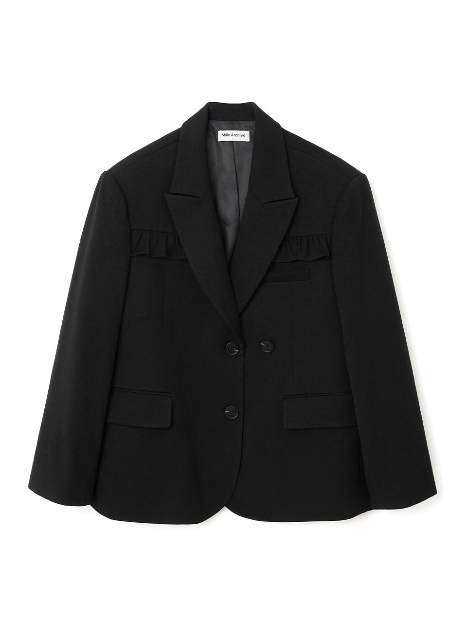 Ruffle Daddy Blazer Black