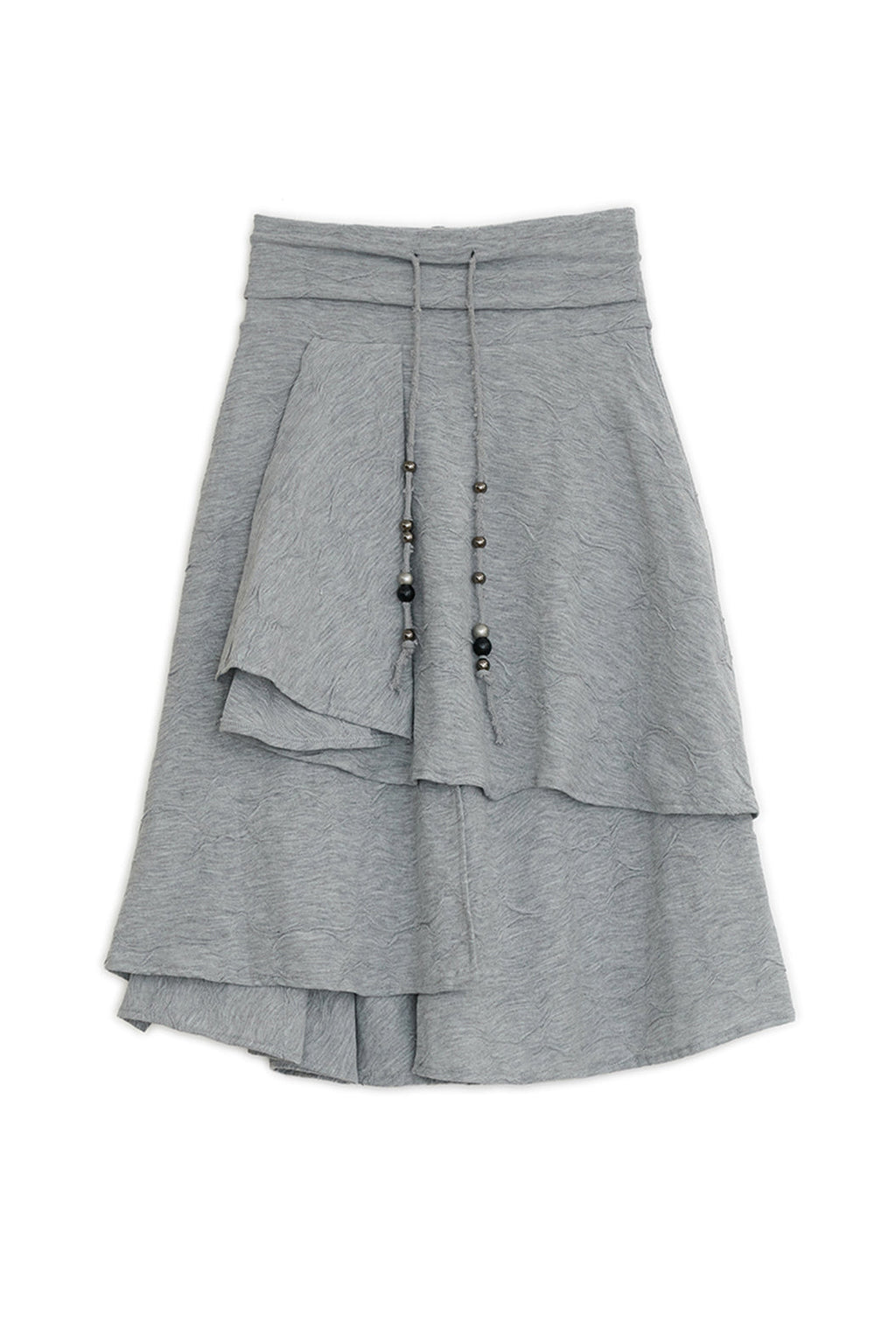Star flayered midi skirt (Gray)
