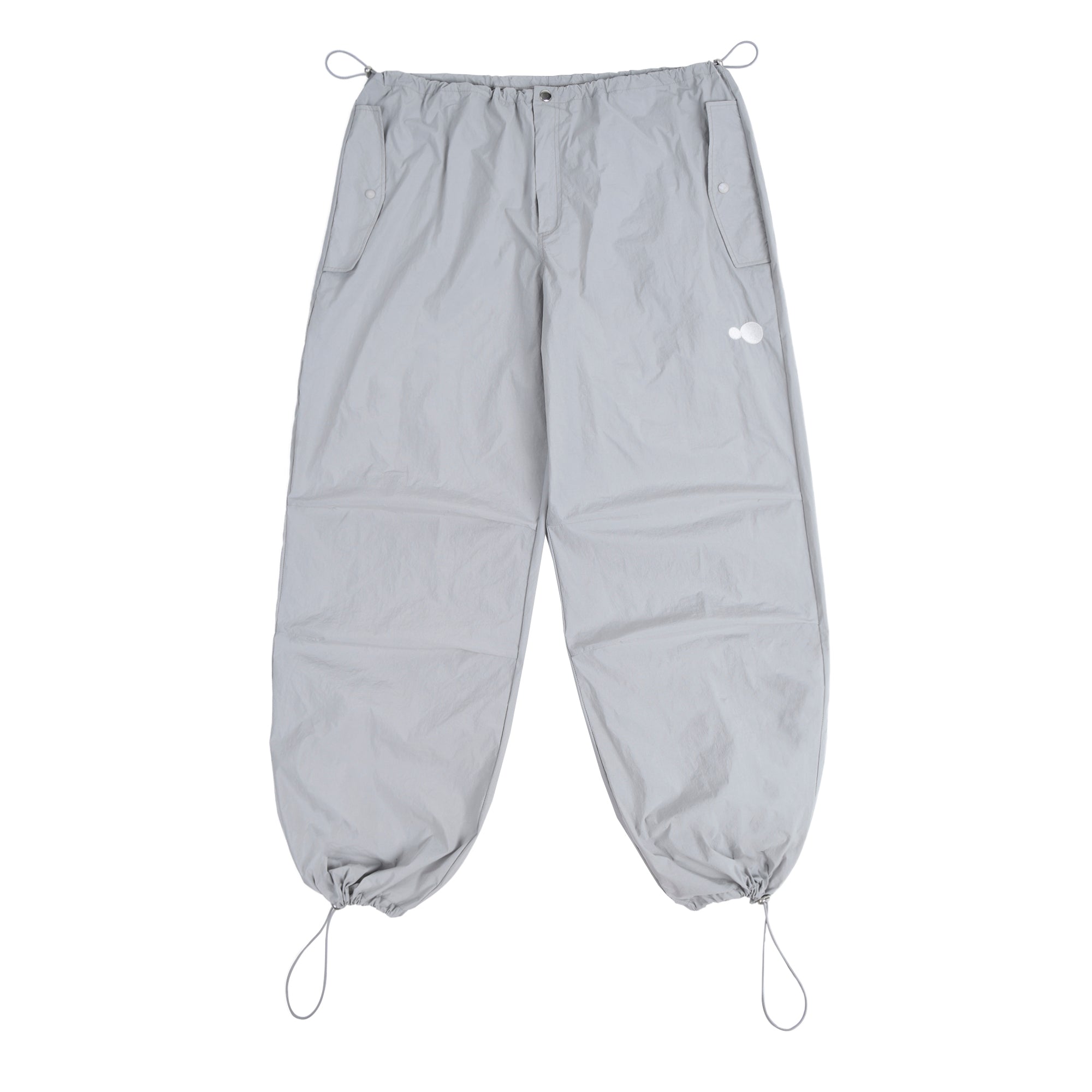 SYMBOL LOGO NYLON PANTS - GREY