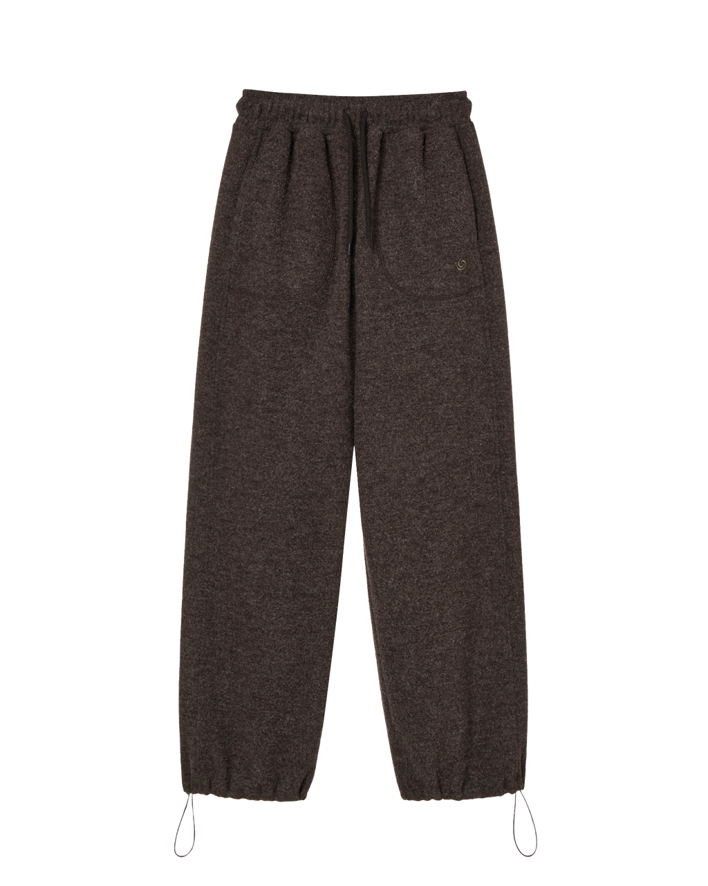 BOUCLE FLEECE PANTS BROWN