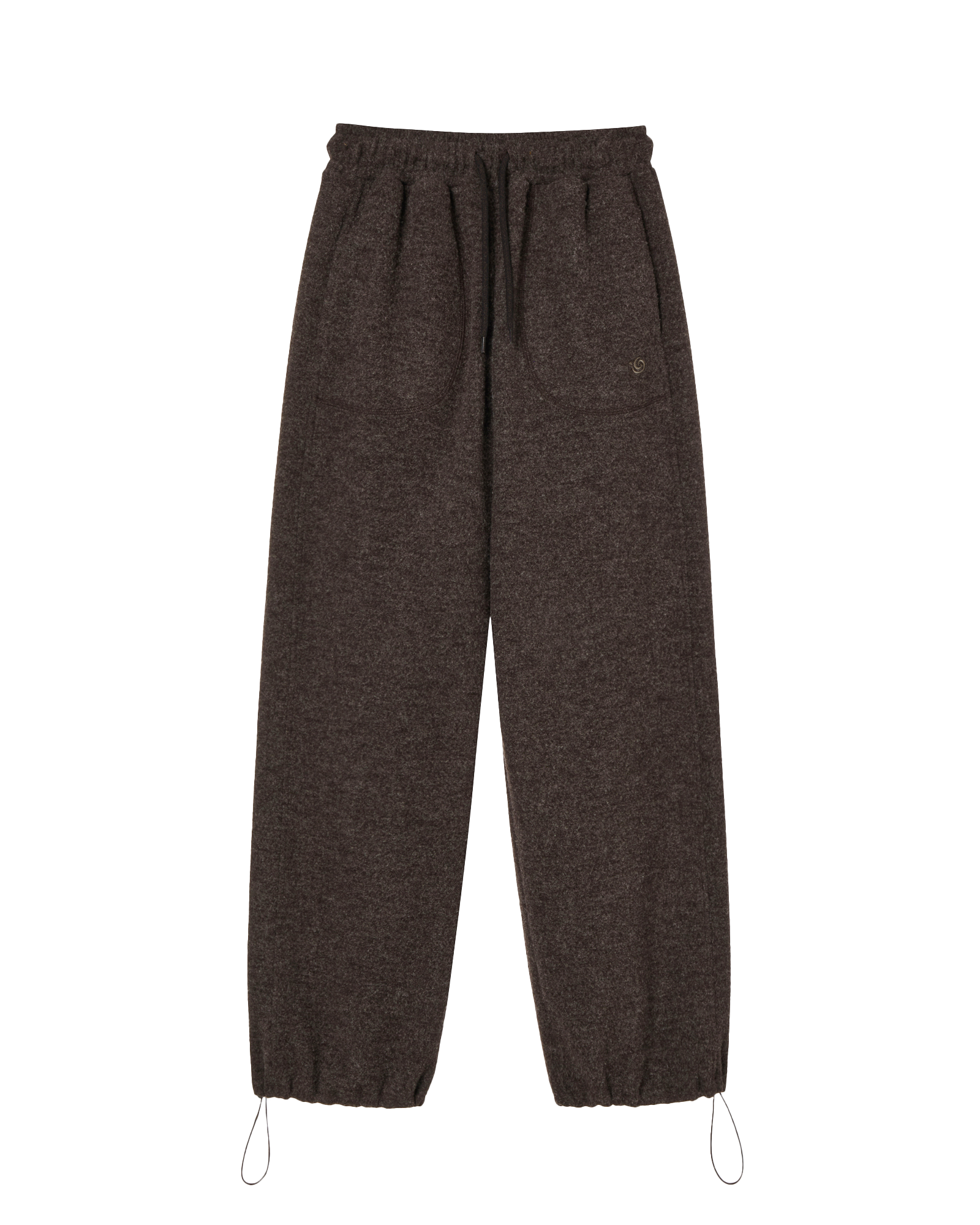 BOUCLE FLEECE PANTS BROWN