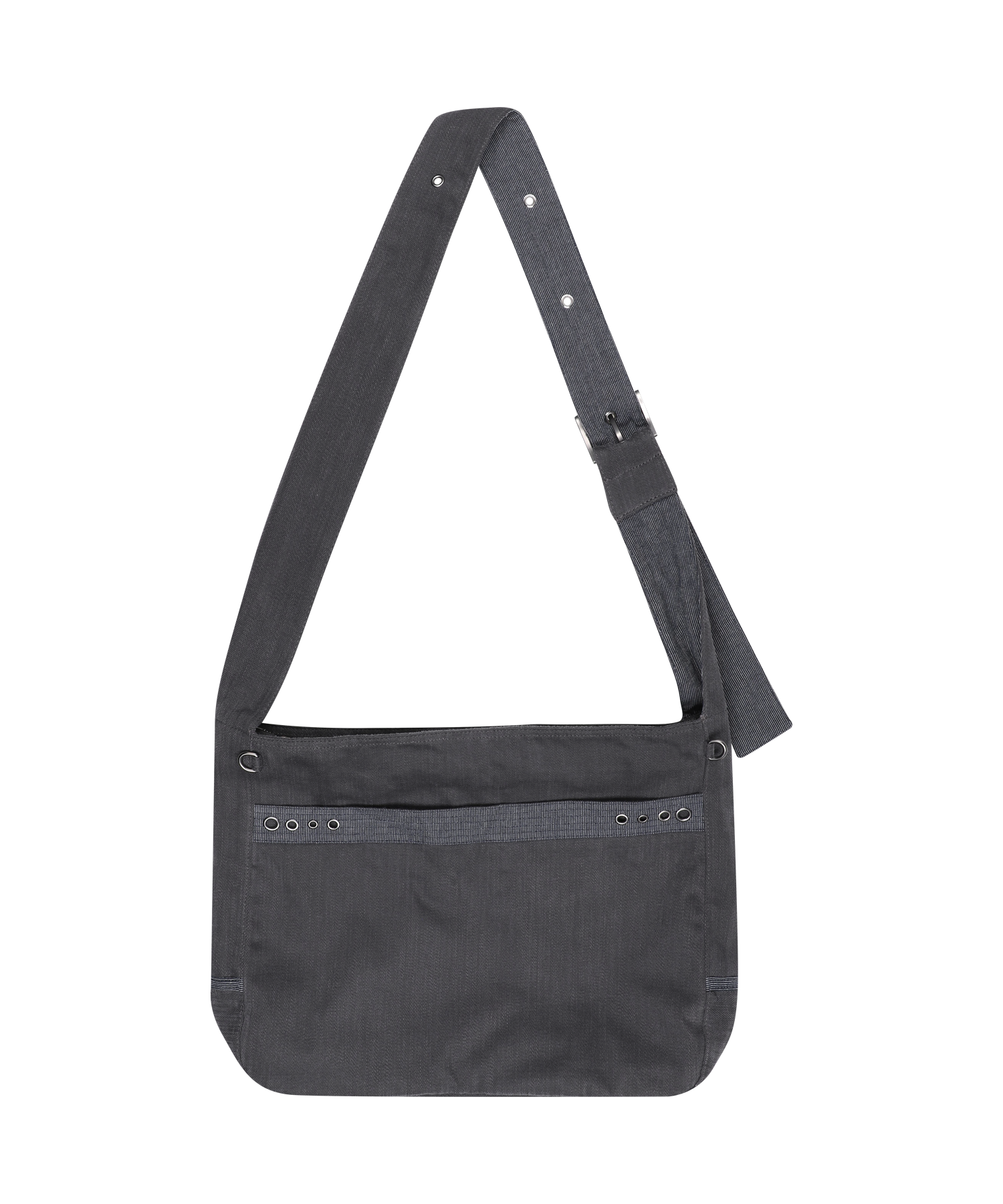 STRIPE POINT CROSS BAG CHARCOAL