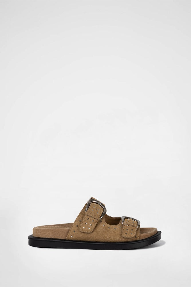 DUOLY BUCKLE SLIDE / BEIGE