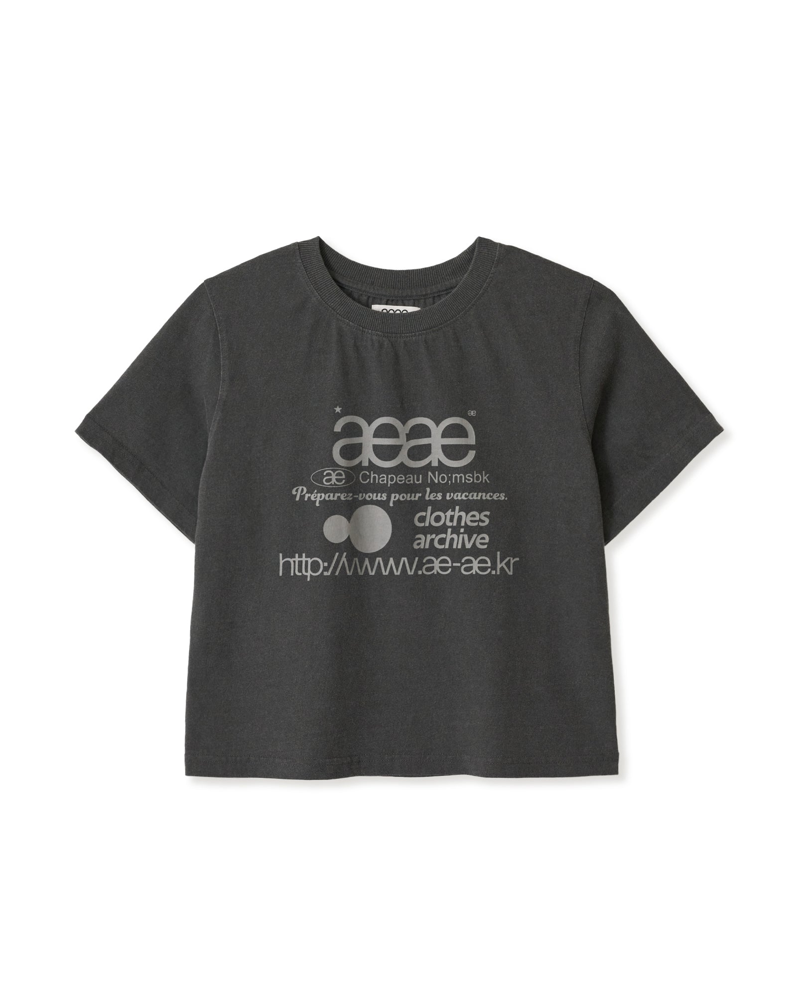 WEB LOGO CROP T-SHIRTS / 5 Color