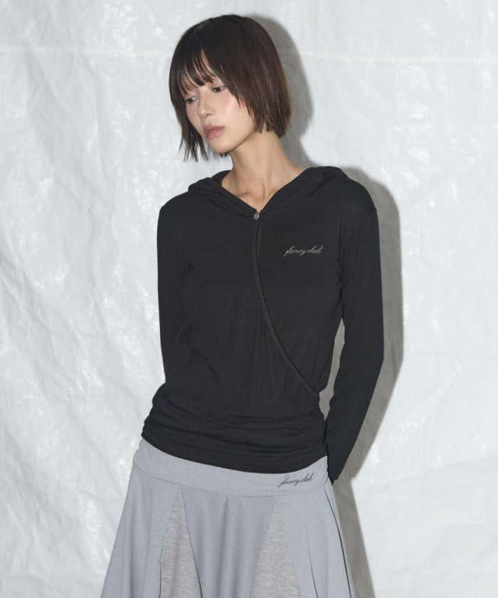 DIURNAL COWL HOODIE (BLACK)