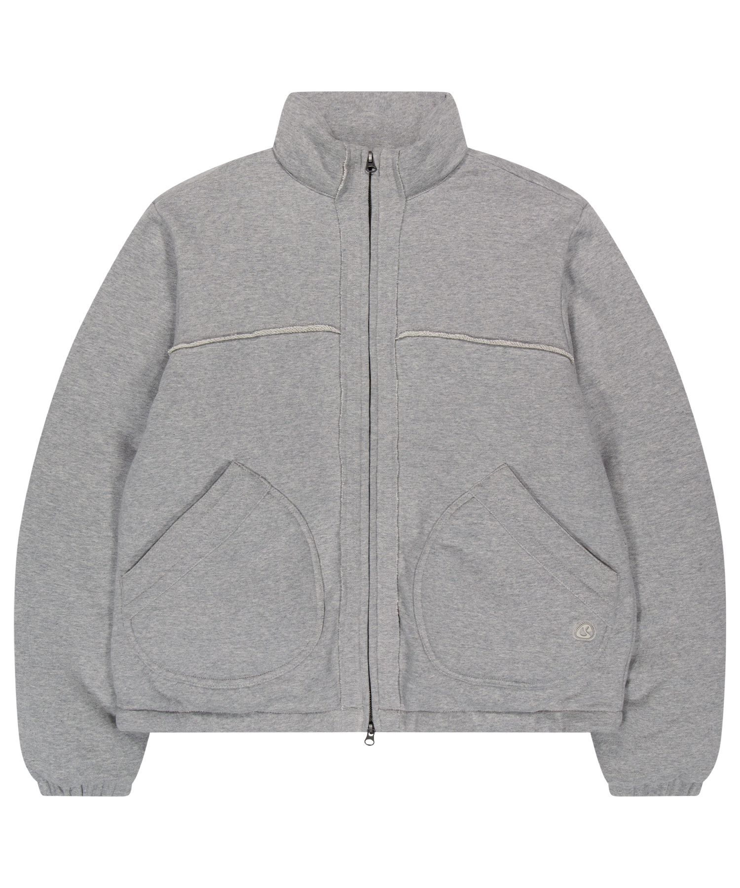 COZY SWEAT DOWN JACKET MELANGE GREY