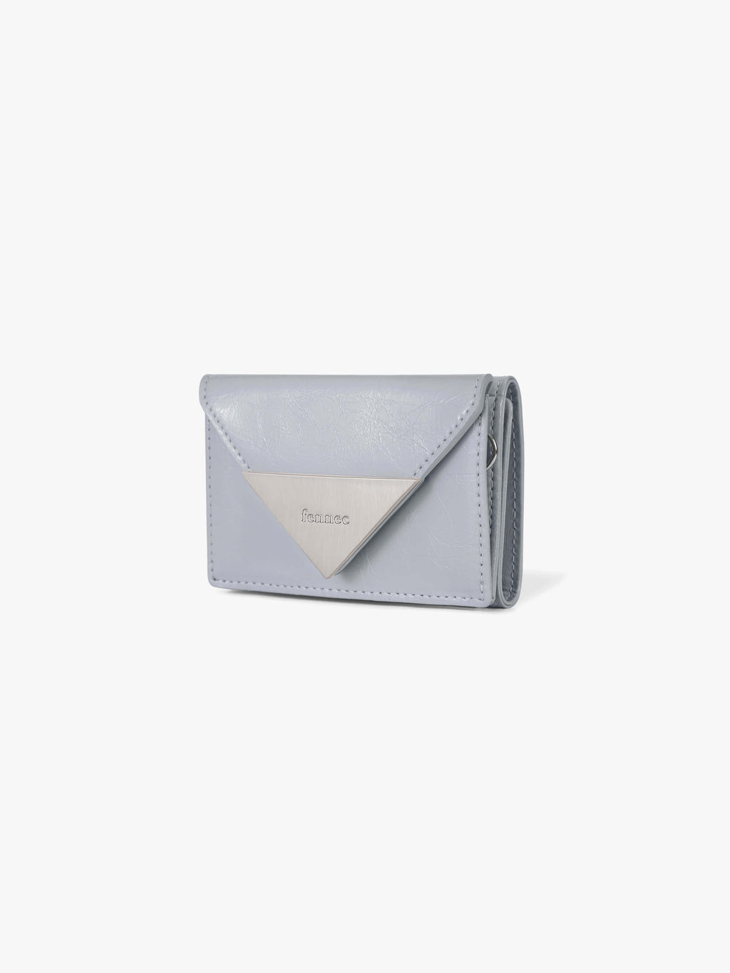 CRINKLE TRIANGLE TRIPLE WALLET - MISTY LAVENDER