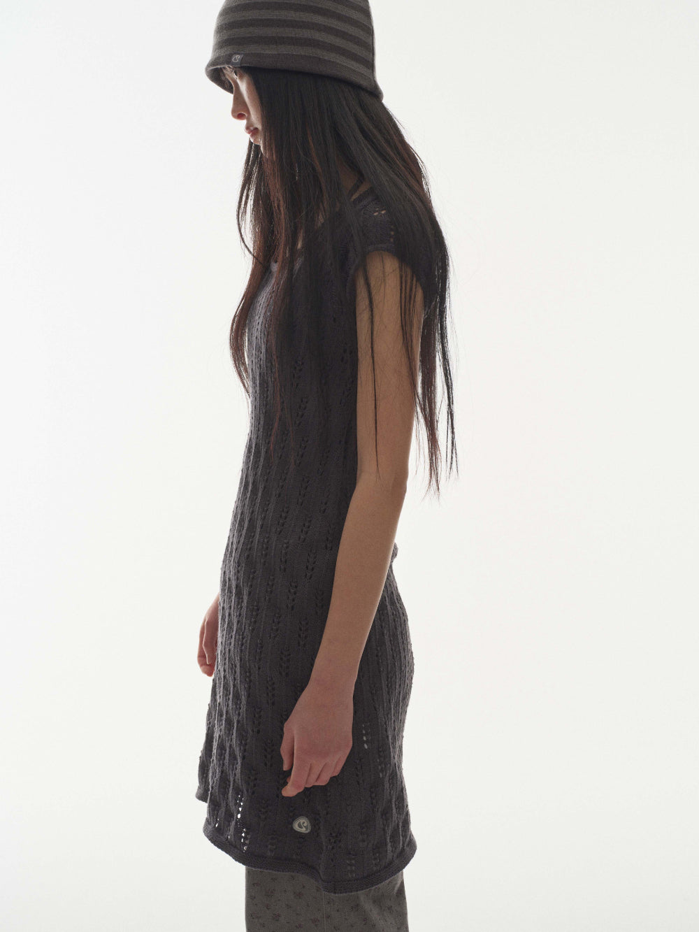 SCASI KNIT ONE PIECE CHARCOAL