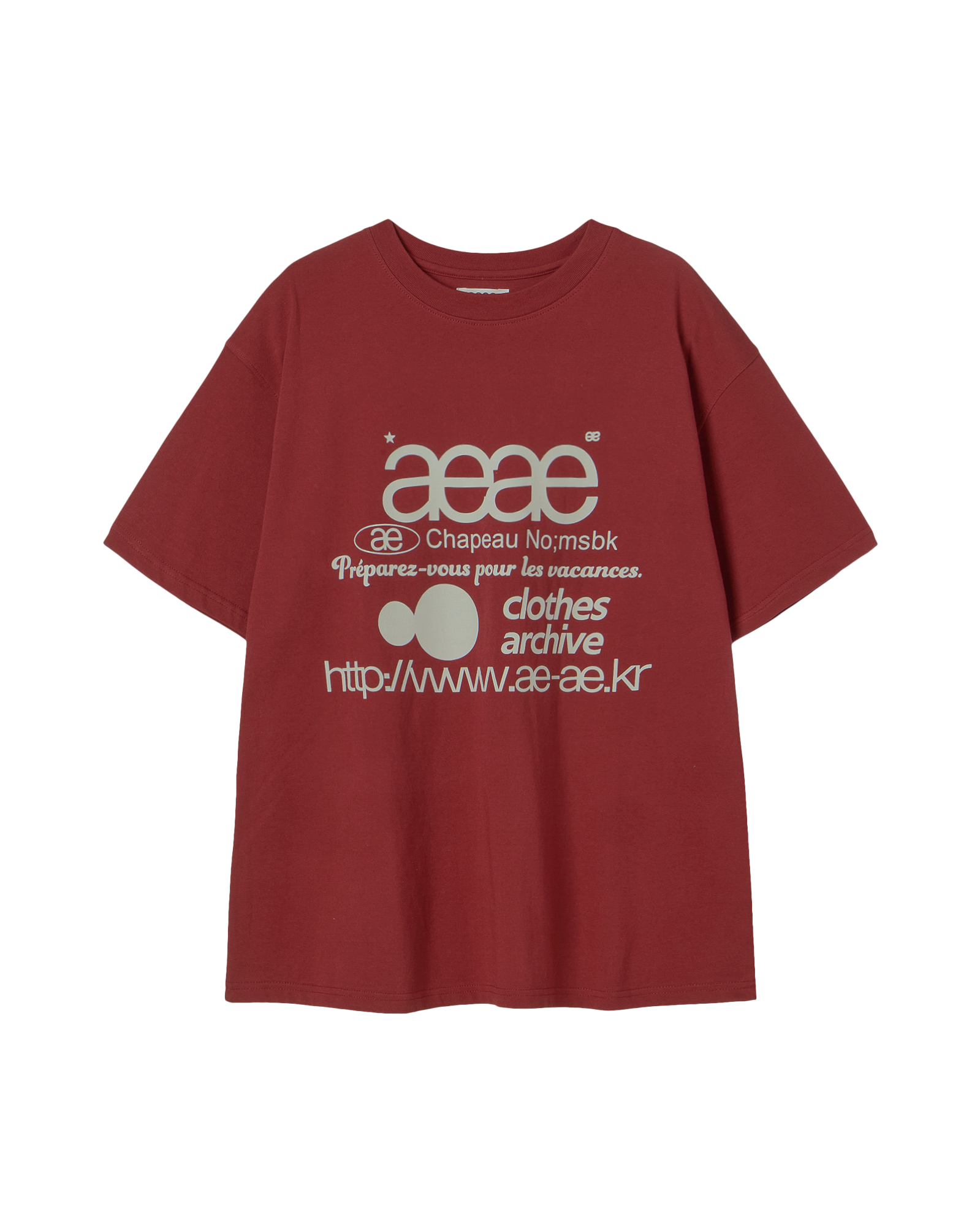 WEB LOGO T-SHIRTS BURGUNDY